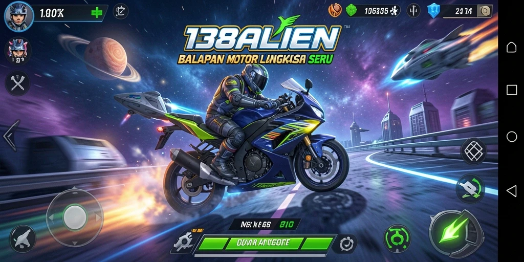 Tangkap momen balapan cepat di luar angkasa di 138ALIEN.