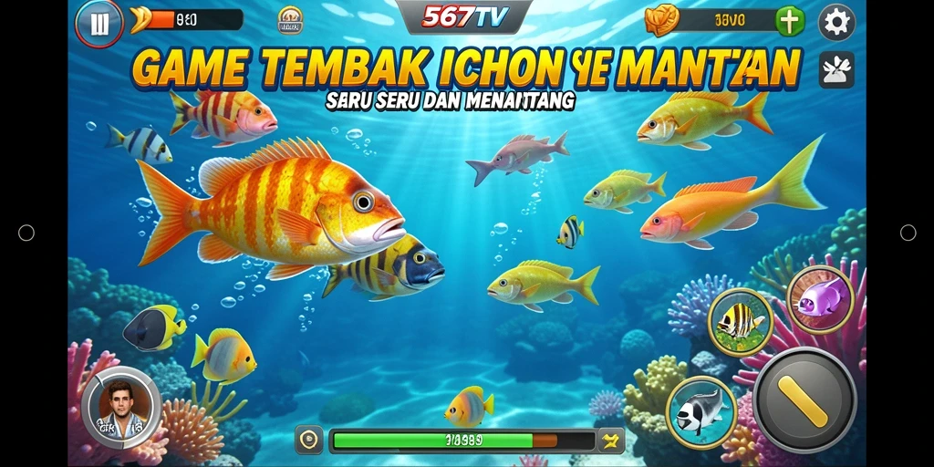 Gameplay seru dalam 567TV yang penuh aksi Tembak Ikan.
