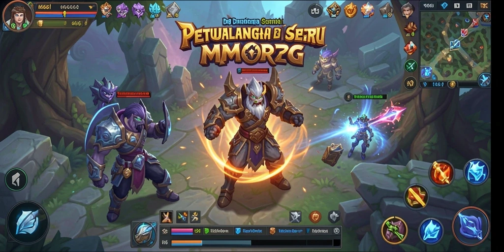 Tampilan gameplay seru dalam dunia MMORPG 666I.