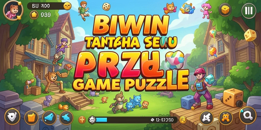 Tampilan utama gameplay BIWIN yang menampilkan teka-teki menarik.