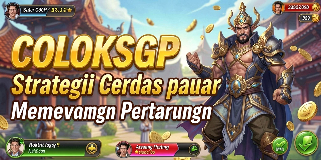 Screenshot gameplay COLOKSGP yang menunjukkan pertempuran strategi.
