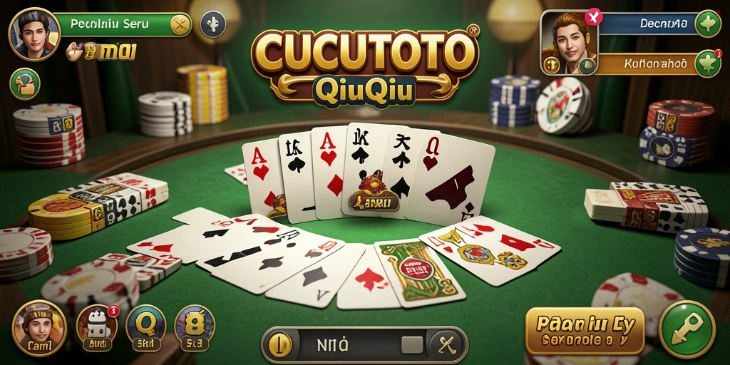 Tampilan gameplay QiuQiu yang menarik di CUCUTOTO.