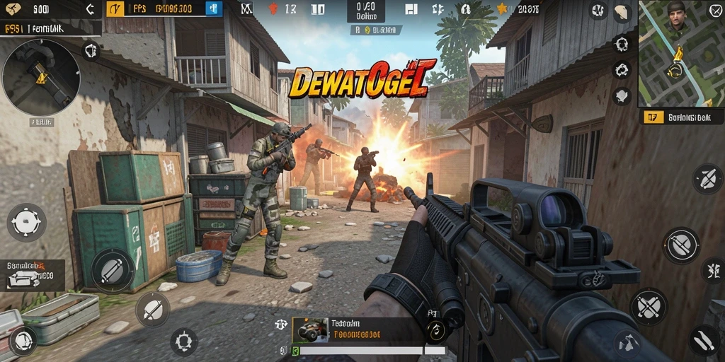 Tampilan yang mendebarkan dari gameplay DEWATOGEL saat pertempuran berlangsung.