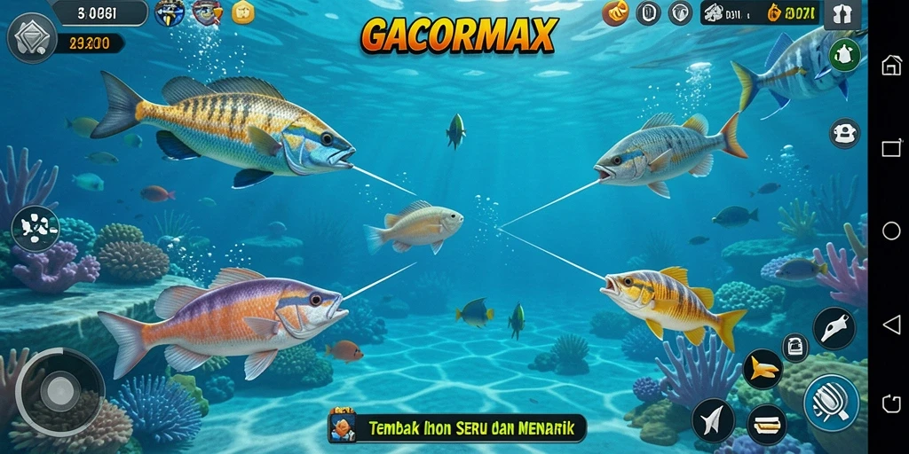 Tangkapan layar menunjukkan gameplay menarik dari GACORMAX.