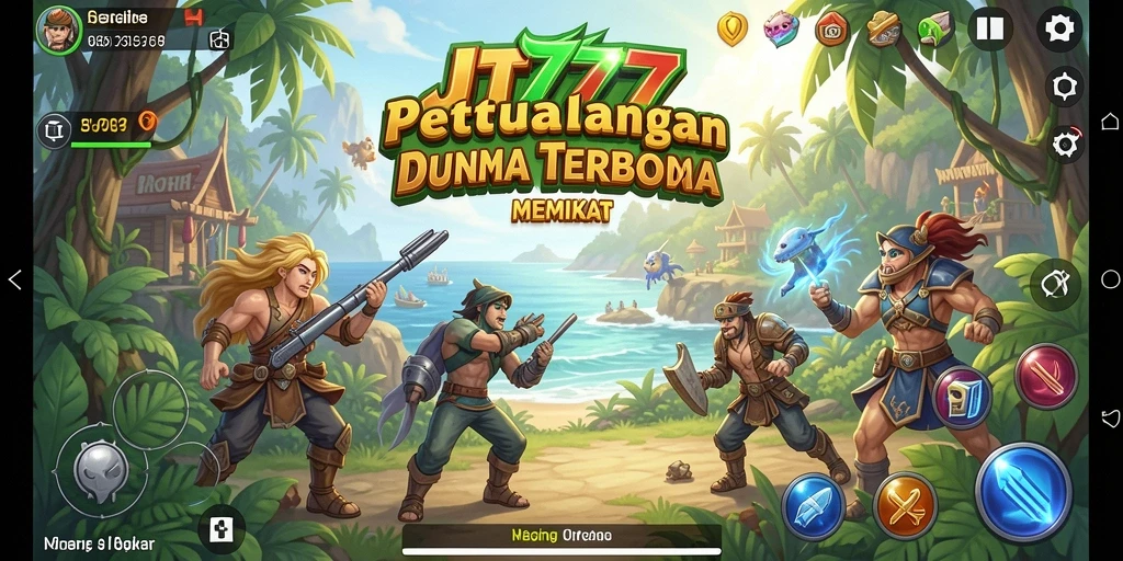 Tangkapan layar JT777 menampilkan aksi eksplorasi dunia terbuka yang menakjubkan.