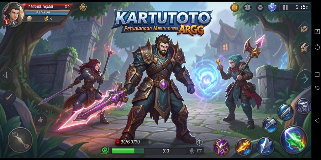 Tampilan menakjubkan dari gameplay ARPG KARTUTOTO.