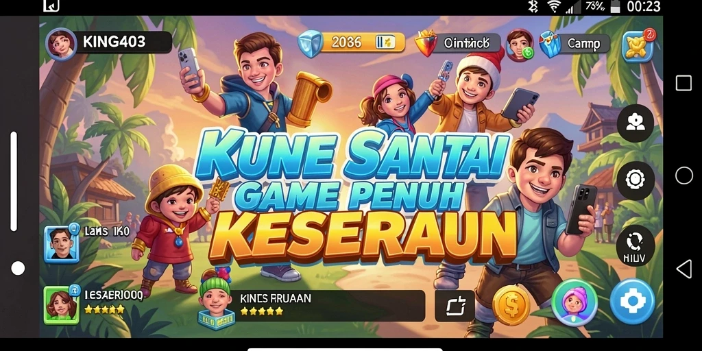 Screenshot KING403 menunjukkan gameplay yang seru dan menyenangkan.