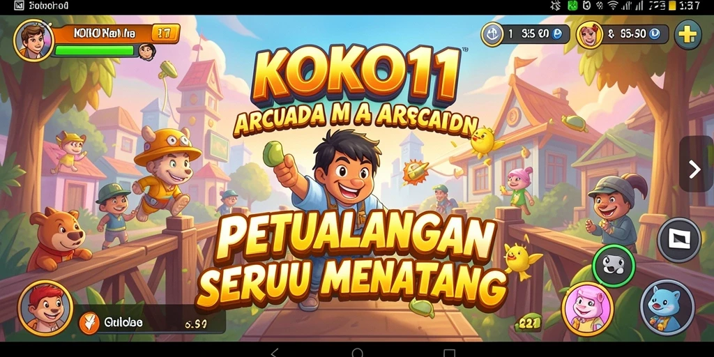 Tangkapan layar KOKO11 menampilkan keseruan gameplay arcade yang dinamis.