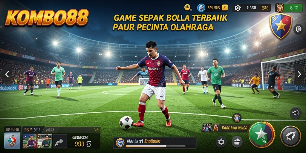 Tampilan gameplay sepenuh aksi dari KOMBO88 yang mendebarkan.