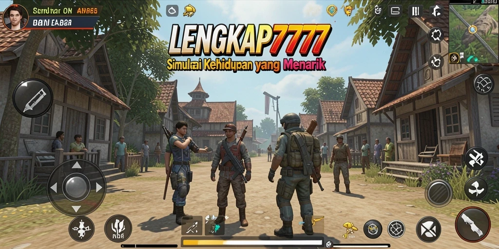 Tampilan gameplay menarik dari LENGKAP777 dengan interaksi karakter.