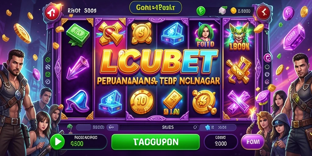 Tampilan menarik dari gameplay Slot LUCUBET yang mendebarkan.