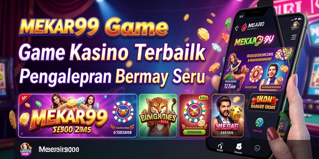 Tampilan gameplay MEKAR99 yang menarik dengan berbagai pilihan permainan Kasino.