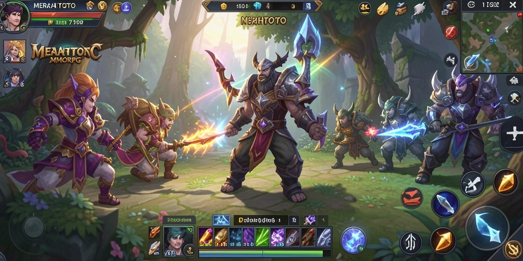 Tampilan gameplay seru dalam dunia <strong>MERAHTOTO</strong> yang luas.