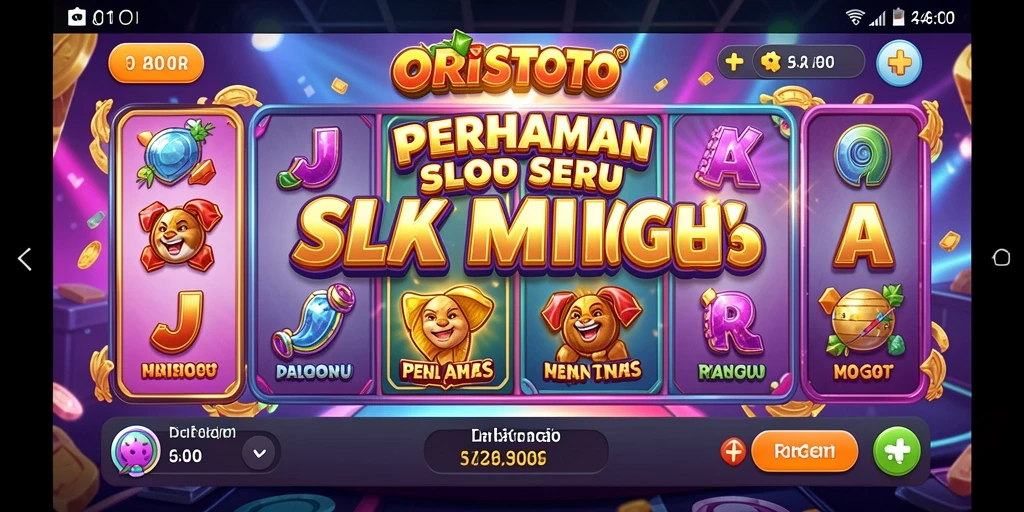 Tampilan menarik gameplay slot ORISTOTO yang mendebarkan.