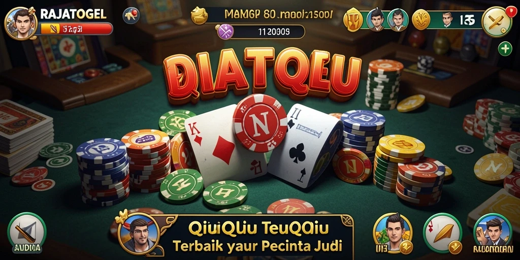 Screenshot gameplay RAJATOGEL menampilkan momen seru bermain QiuQiu.
