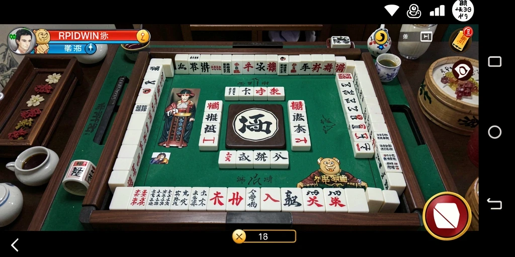 Screenshot gameplay RPIDWIN yang menunjukkan aksi seru Mahjong.