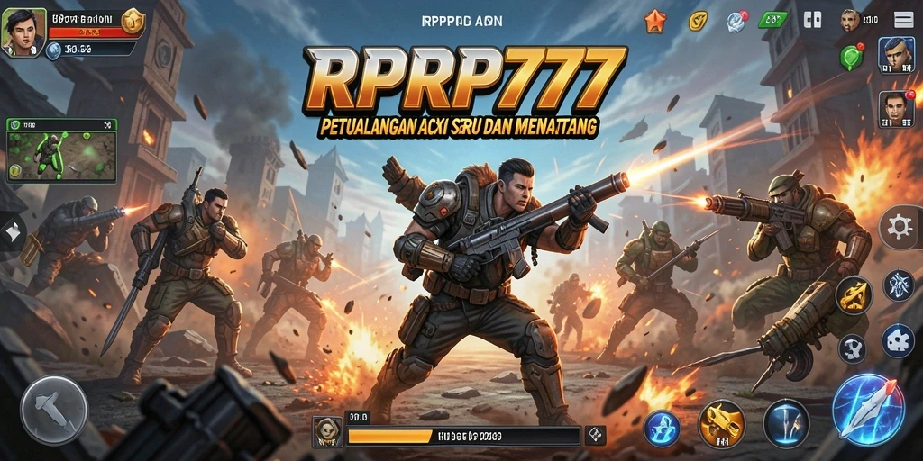Screenshot menampilkan aksi mendebarkan dalam RPRP777.