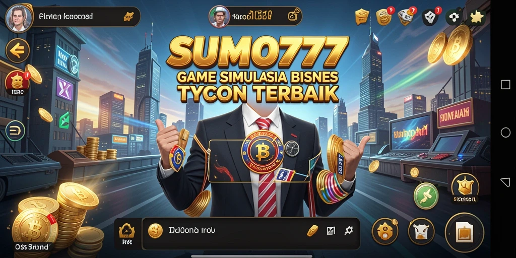 Tampilan gameplay menarik dari SUMO777 dengan elemen bisnis yang dinamis.