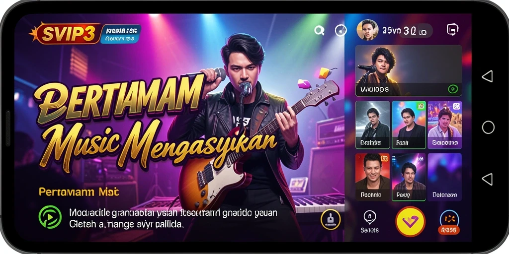 Screenshot SVIP3 menampilkan gameplay yang dinamis dan penuh warna.
