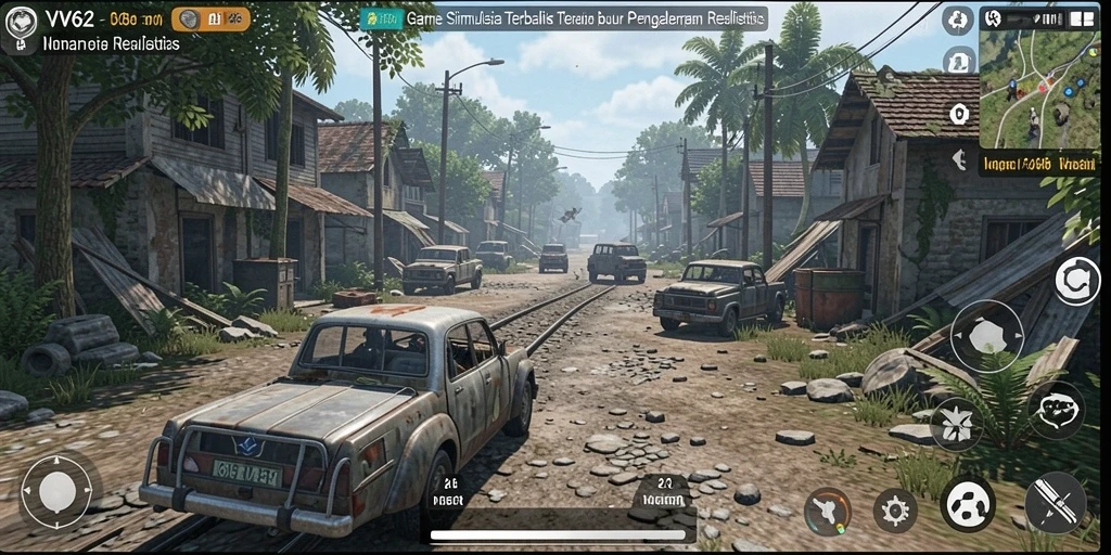 Screenshot utama VV62 menampilkan gameplay simulasi yang seru.