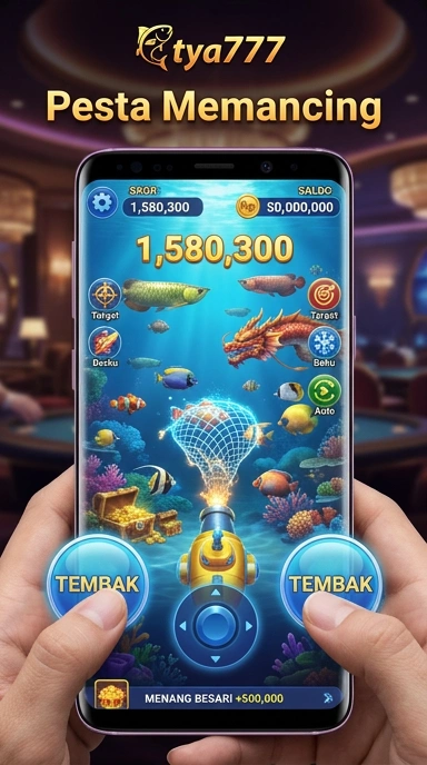 Tampilan aplikasi tya777 dengan berbagai kategori yang jelas.